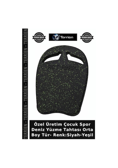 Özel Üretim Çocuk Spor Deniz Yüzme Tahtası Orta Boy Tür- Renk:siyah-yeşil Siyah - Yeşil