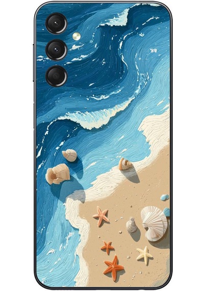 Samsung Galaxy A24 Uyumlu Deniz Yıldızı Tatilde Baskılı Silikon Kılıf Renkli