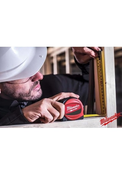 Milwaukee İnce Hafif Şerit Metre Slimline 3 Mt/16 MM 48227703