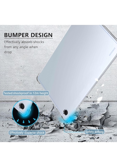Samsung Galaxy Tab A11 Plus 2025 Uyumlu Tablet Kılıfı Köşe Korumalı Antişok Şeffaf Silikon Kapak Sm-x230 X235 X236 Arka Kapak Samsung Galaxy Tab A11 Plus 2025 Uyumlu Tablet Kılıfı Köşe Korumalı Antişok Şeffaf Silikon Kapak Sm-x230 X235 X236 Arka Kapak