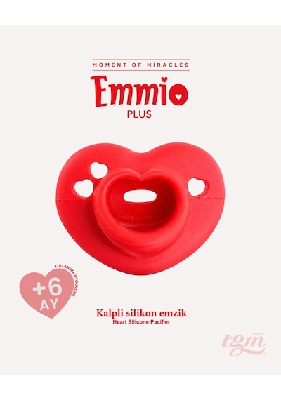 Tgm Baby Ultra Premium Silikon Kalpli Emzik Plus Kırmızı