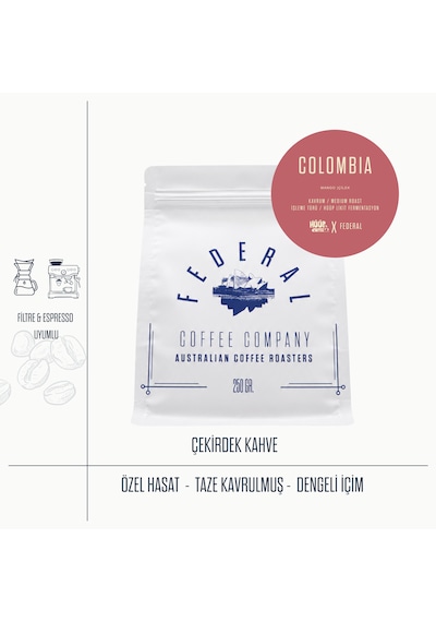Federal X Hüüp Colombia Fermente Kahve 250 Gr V60