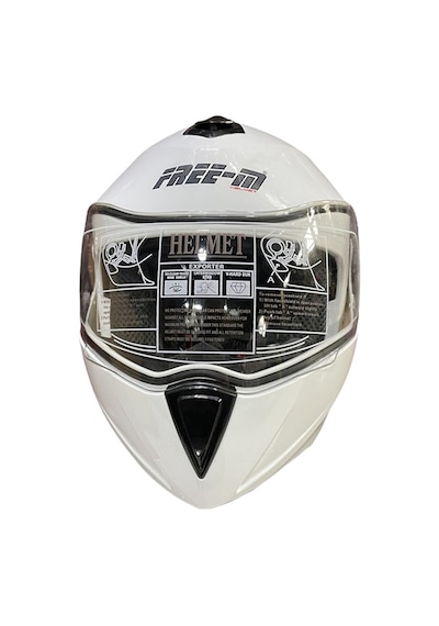 Free-M FR-961 Güneş Vizörlü Çene Açılır Kask Beyaz