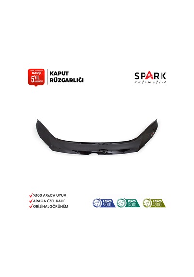 Volkswagen Caddy 2010-2015 Yıl Aralığı Uyumlu Kaput Rüzgarlığı 3mm