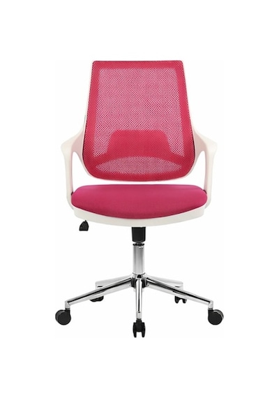Mix White Çalışma Sandalyesi Ofis Koltuğu Pembe