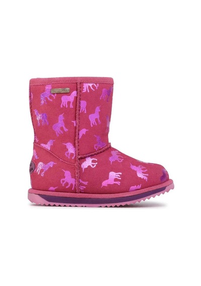 Emu Australia K12373 Rainbow Unicorn Brumby Deep Pink/rose Foncé Çocuk Bot 001
