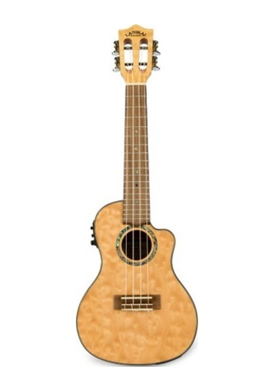 Lanikai Qm-nacec Quilted Maple Concert Elektro Ukulele Naturel Doğal Akçaağaç Görünümü