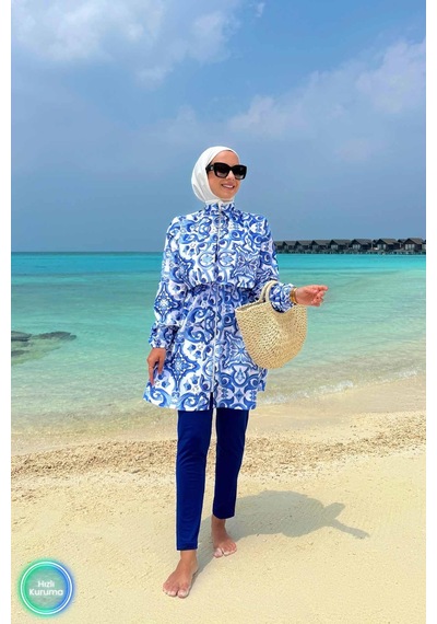 Kahijab Sea Tesettür Mayo Mavi