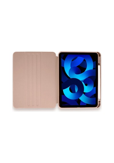 Apple İpad Pro 11 2021 Kılıf Ling 360 Kalemlikli Tablet Kılıf - Rose Gold Arka Kapak