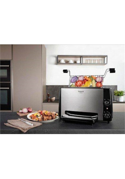 Hotpoint VG 120 GHXO- 106011 Dik Izgara Inox