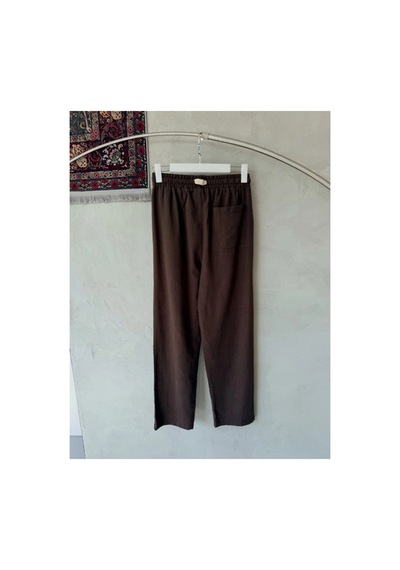 Butik İstanbul Erkek İthal Yıkamalı Keten Pantolon Kahverengi Butik İstanbul Erkek İthal Yıkamalı Keten Pantolon Kahverengi