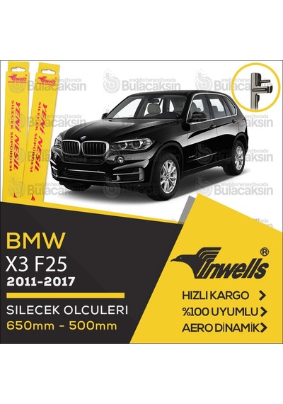 Bmw X3 F25 Muz Silecek Takımı 2011-2017 İnwells