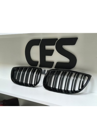 Bmw E92 06-09 Uyumlu Pianoblack Çift Çıta Panjur Takımı Sıfır 1