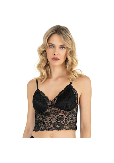 Fabony Bayan Dantelli Bralet Sütyen 1120 Siyah