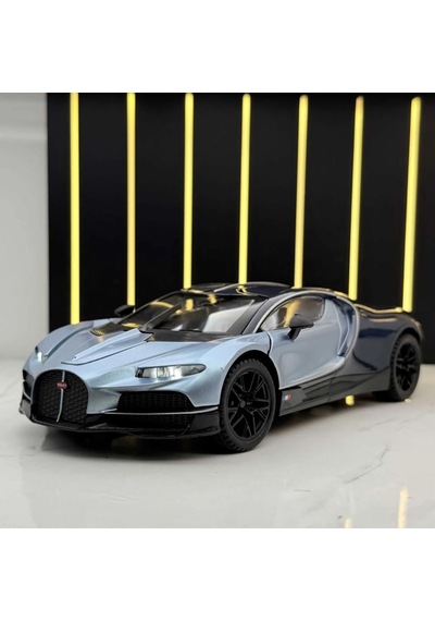 Bugatti Chiron Super Sport 300+ 1:24 Ölçek Diecast Gerçekçi Açılabilir Kapılı Model Araba