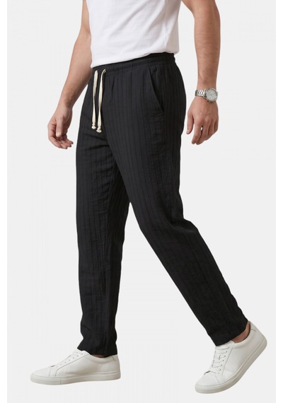 Deep Sea Deepsea Siyah Çizgi Dokulu Rahat Kesim Yazlık Spor Pantolon Hafif Kumaş Modern Tasarım 2600263 Deep Sea Deepsea Siyah Çizgi Dokulu Rahat Kesim Yazlık Spor Pantolon Hafif Kumaş Modern Tasarım 2600263