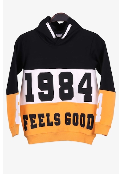 Breeze Erkek Çocuk Sweatshirt Baskılı 8-14 Yaş, Siyah Siyah