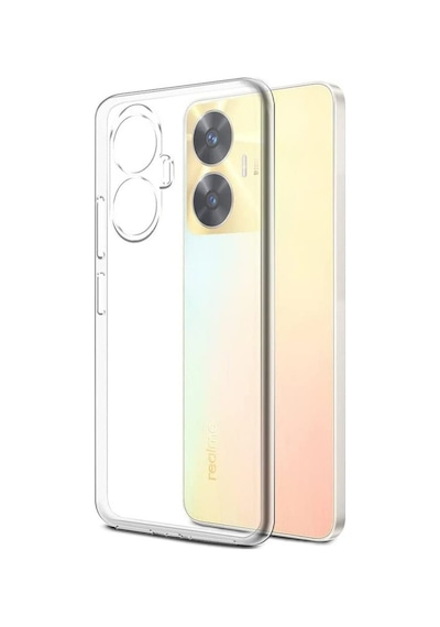 Kvy Realme C55 Kamera Korumalı Süper Silikon Kılıf