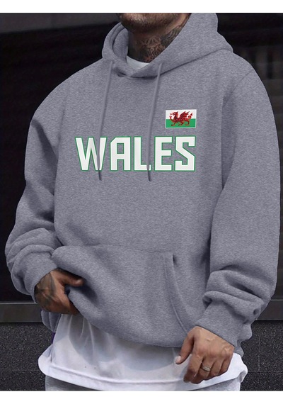 Startmore Startmoregaller Mektubu Ve Bayrak Baskılı Giysiler Erkek Sonbahar Günlük Sweatshirt 12 Renk Basit Soka Gri