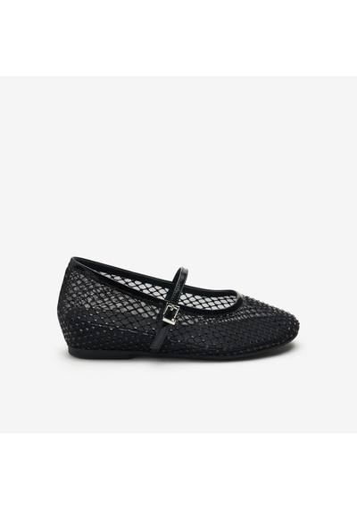 Nero Black Sandalet Kadın 1f6070ds Donna Serena T. 6070ds Rete siyah