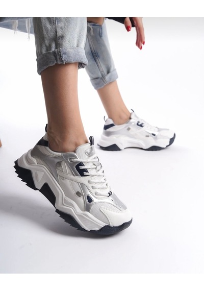 Yüksek Tabanlı Sneaker Beyaz