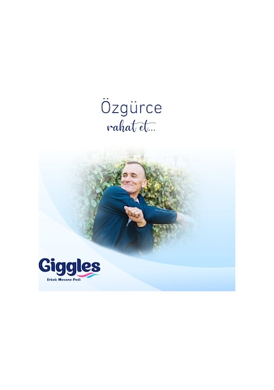 Giggles Yetişkin Erkek Mesane Pedi - L Beden - 1 Paket 20 Adet