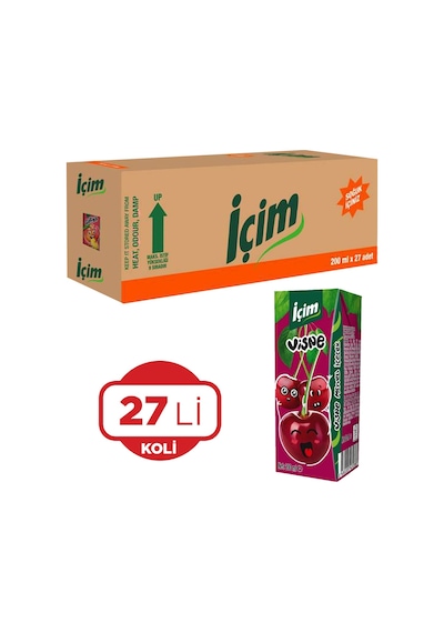 İçim Vişne Meyve Suyu 27 x 200 ML