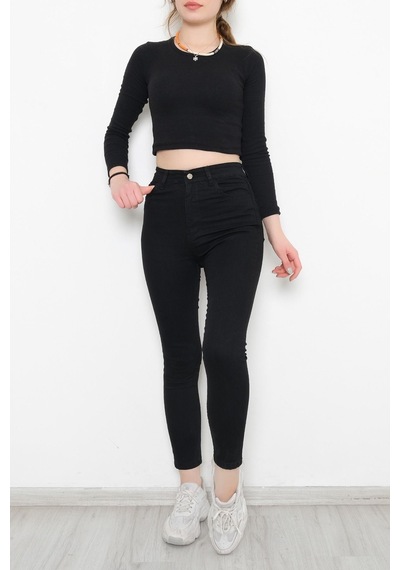 Mokashopin - Dar Paça Kot Pantolon Siyah - 10801.1431. 001