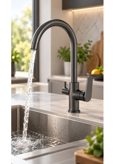 Valtemo Versa Arıtmalı Eviye Bataryası Artgray Vm-2543 Antrasit - Gri