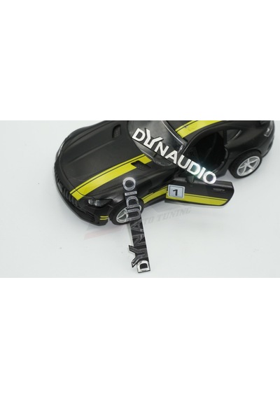 Dynaudio Logo Hoparlör Krom Metal Tırnaklı Logo Amblem 2 Li Set N11.2856