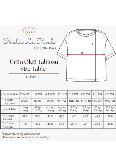 Oh La La Koala Brave Çocuk Baskılı Oversize Kısa Kollu T-shirt Beyaz