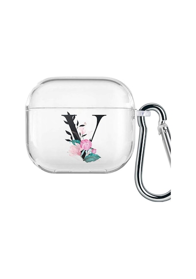 3 Nesil Harf Tasarımlı Şeffaf Silikon Kılıf V Çok Renkli 6 Ay Apple Uyumlu AirPods