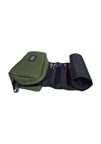 Jacbag Organizer Roll Up-rulo Organizer Kalem Çantası Organizer Roll Up-haki renkli
