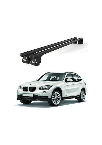 Trio-ıı Bmw X1 E84 2010-2015 Uyumlu Siyah Kilitli Ara Atkı 120cm Port Bagaj Tavan Barı