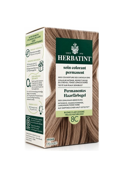 Herbatint Saç Boyası 8c Light Ash Blonde 170 Ml