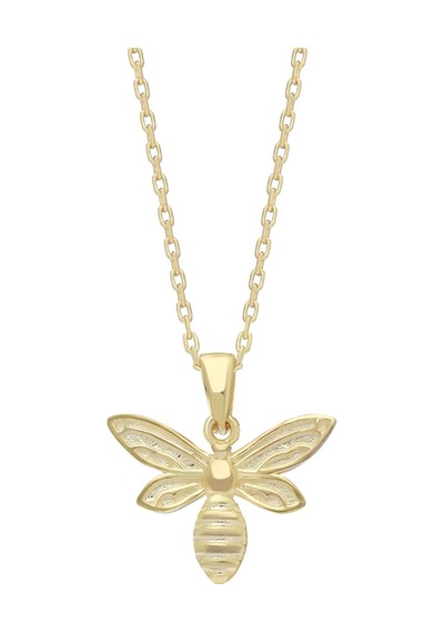 Bee Kolye 718919 Gold Gümüş