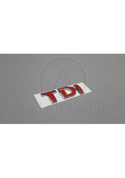 VOLKSWAGEN BORA 1999-2005 TDİ BAGAJ YAZISI KROM 3 KIRMIZI