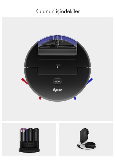 Dyson Spot+Scrub AI Islak ve Kuru Robot Süpürge Siyah