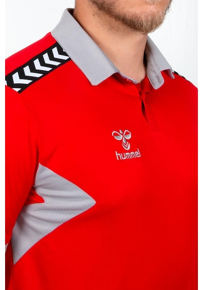 Hummel Otantik Polo Yaka Kamp Tişört Kırmızı