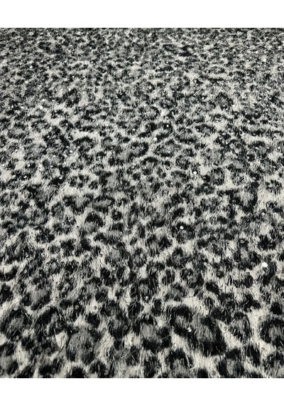 Pullu Zebra Desen Peluş Kumaş ,üst Giyim, Dekor,runner Kumaşı Beyaz - Siyah