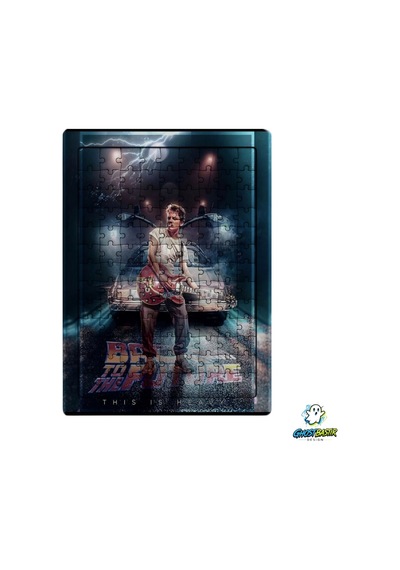 Ghostbastır Design Geleceğe Dönüş 99 Parça Ayaklı Puzzle Dekoratif Çocuk Yapbozu 0154