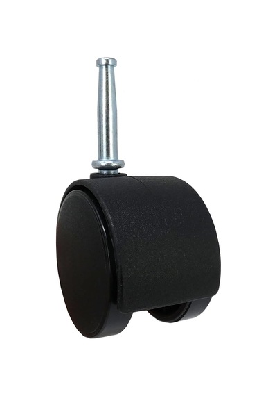 Lexroo Hardware 9406 2 İnç Ofis Sandalyesi Tekerleği, Frenli Çift Tekerlek, 5/16 İnç Şaft Çapı 3,6 İnç İla 7,87 İnç