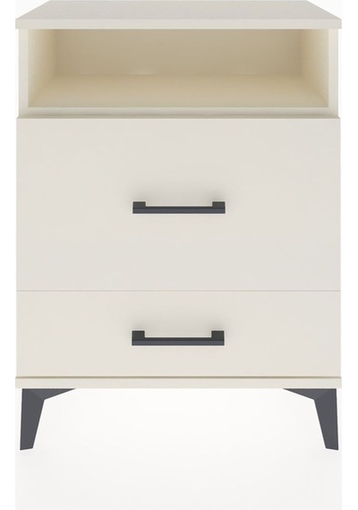Arges Komodin Tek Raflı 2 Çekmeceli 60x30x80 Aytaşı-aytaşı Aytaşı
