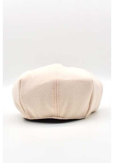 Külah Erkek Dökümlü Kışlık Newsie Kasket Premium Irish Flat Cap Şapka - Krem