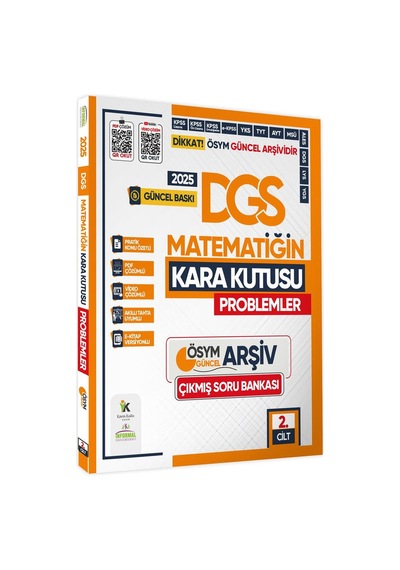 2025 Dgs Matematiğin Kara Kutusu 1. -2.cilt Ösym Çıkmış Soru Bankası 2li Set Video/pdf Çözümlü