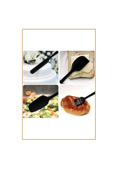 6 Adet Isıya Dayanıklı Yanmaz Yapışmaz Silikon Spatula Seti 6'l