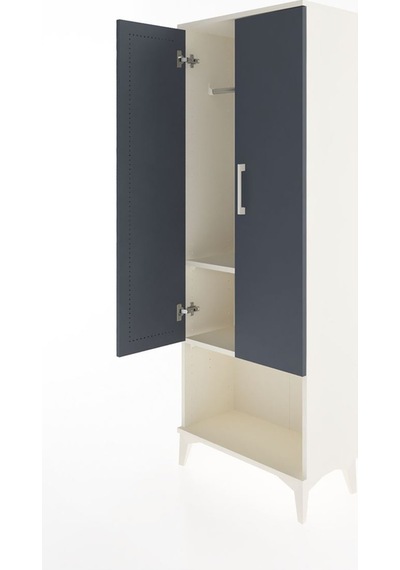 Arges Dolap 2 Raflı 2 Kapaklı Tek Askılı 60x30x163 Aytaşı-ant... Aytaşı