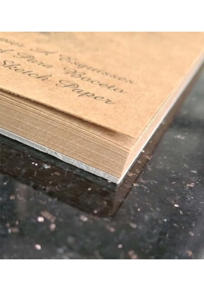 Kraft Kağıt A4 Eskiz Defteri 90 Gr. Spiralli 50 Yaprak Sketchbook