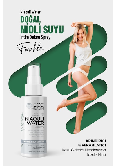 Genital Bölge Koku Giderici, İntim Bakım Spreyi %100 Saf Nioli Suyu 50 Ml