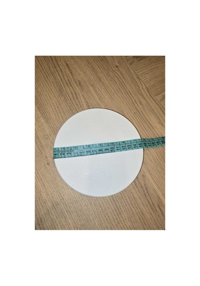 Soba Bacası Kapatma Kapağı Sert Plastik Düz Model Beyaz Renk